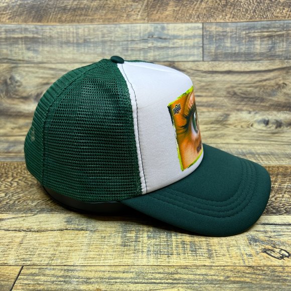 The X Files Mens Trucker Hat Green Snapback Scully Mulder 90s Sci Fi Alien Cap - Picture 4 of 8